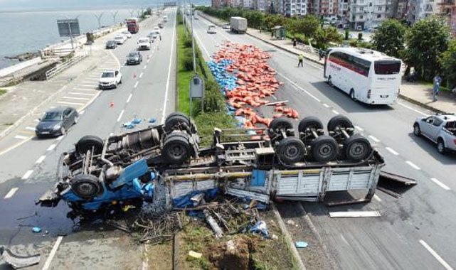 Araklı'da feci kaza: 1 ölü, 3 yaralı