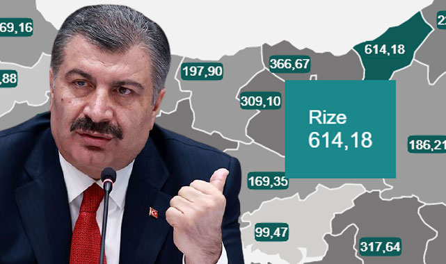 Rize vaka sayısında Türkiye 1.'si oldu