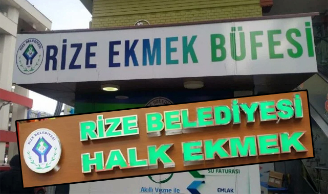 Rize'de Halk Ekmek Büfelerinin ismi değiştirildi
