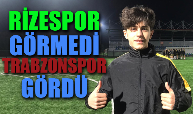 Rizeli genç yetenek Ömer Samet Oğuz, Trabzonspor altyapısına transfer oldu