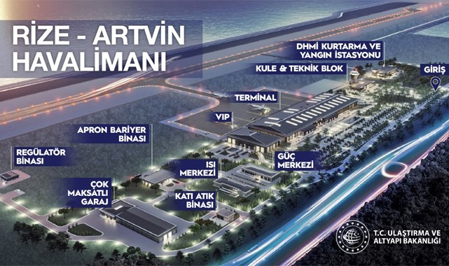 Rize-Artvin Havalimanı 14 Mayıs'ta açılıyor