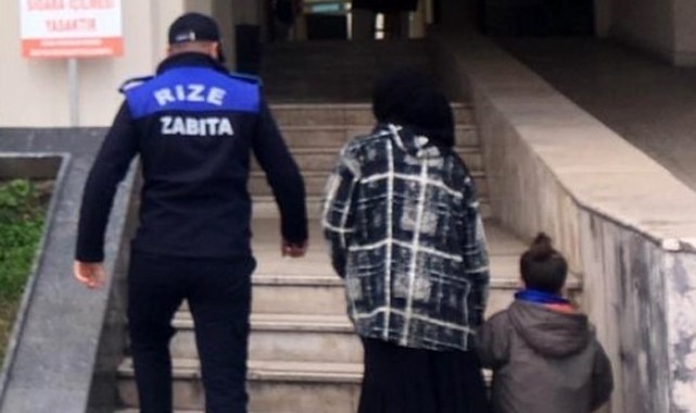 Rize'de dilencilere operasyon