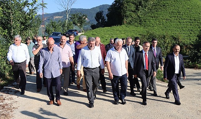 Güneysu'da 46 yıldır yapılması beklenen yol tamamlandı