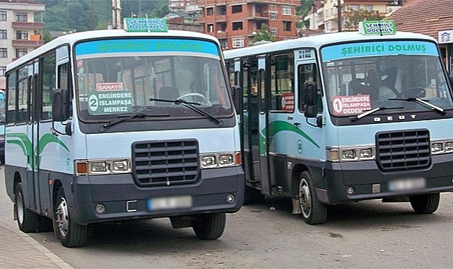 Rize'de şehir içi dolmuş ücretleri zamlandı