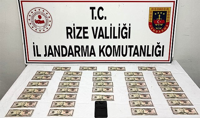 Rize'de Sahte Dolar operasyonu