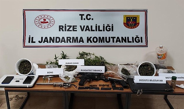 Rize'de uyuşturucu operasyonu: 1 kişi tutuklandı
