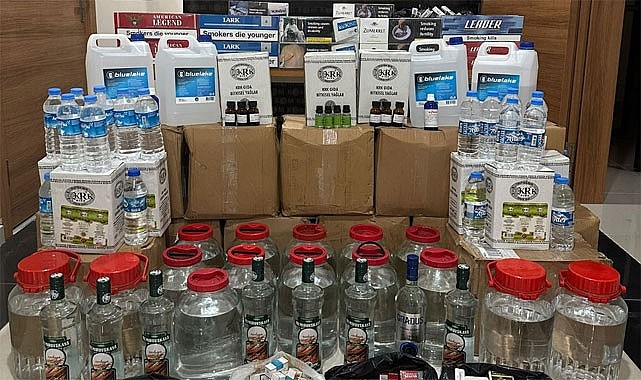Rize'de sahte alkol yapan 2 kişi yakalandı