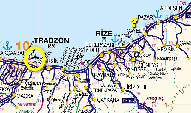 Karayolları, Rize-Artvin Havalimanı'nı unuttu