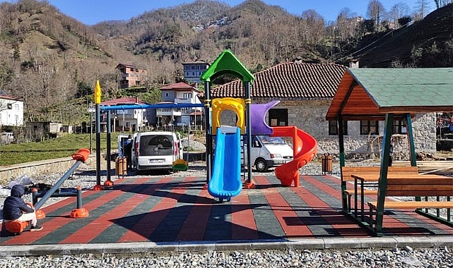 Rize'nin köylerindeki çocuk oyun parkı sayısı 119'a yükseldi