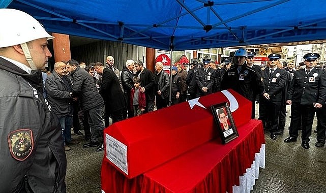 Rizeli şehit polis memuru Muhammet Tarakçı son yolculuğuna uğurlandı