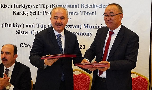 Rize ile Tüp Belediyesi Kardeş Şehir oldu