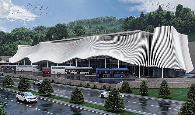 Rize'nin yeni otobüs terminali çalışmaları devam ediyor