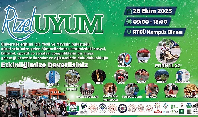 RTEÜ öğrencileri için RİZELUYUM etkinliği düzenlenecek