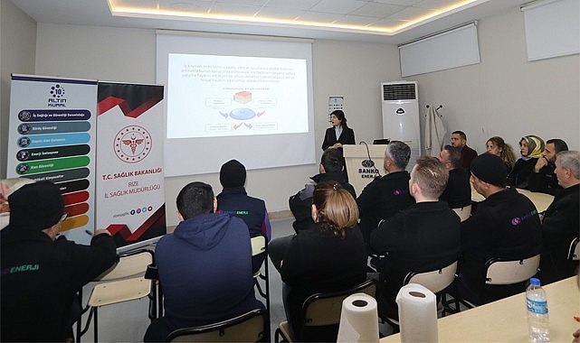 Rize İl Sağlık Müdürlüğü'nden Sanko Enerji Personeline eğitim