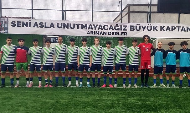 Rize Belediyespor U16'dan Arıman için 6 gollü galibiyet