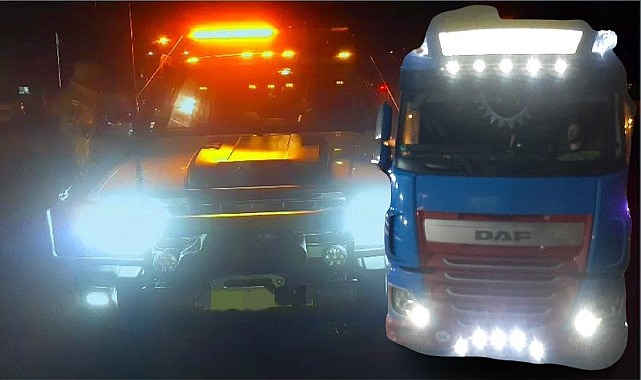 Rize'de çakar lamba denetimi yapıldı