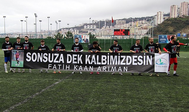 Rize Özel İdarespor Fatih Kaan Arıman'ın yası ile sahaya çıktı