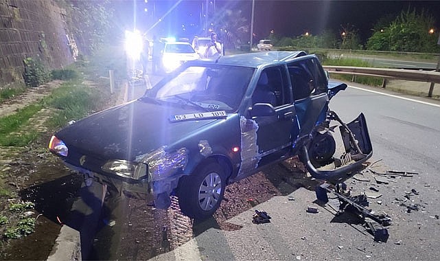 Rize'de zincirleme kaza: 3 kişi yaralandı