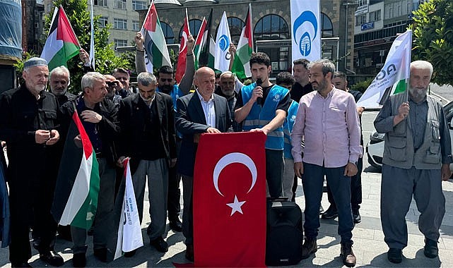 AGD Rize Şubesi'nden İsrail'in saldırılarına kınama
