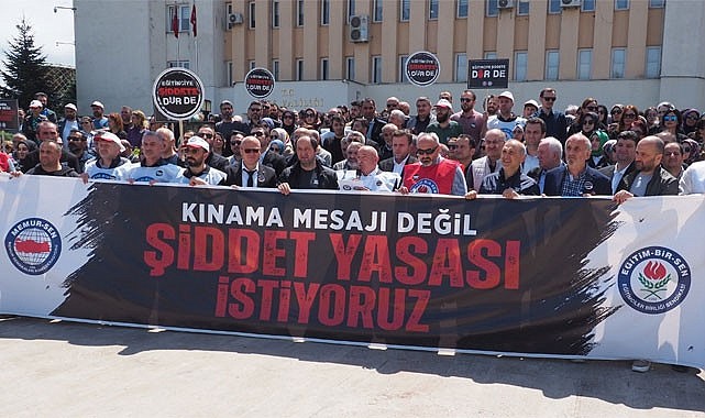 Eğitim Bir-Sen Rize: Şiddete karşı yasal düzenleme istiyoruz