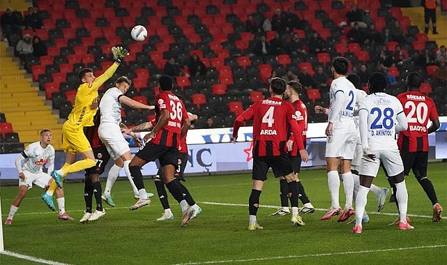 Çaykur Rizespor Gaziantep'te seriyi devam ettiremedi