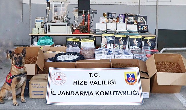 Rize'de tütün ve sigara kaçakçısı yakalandı