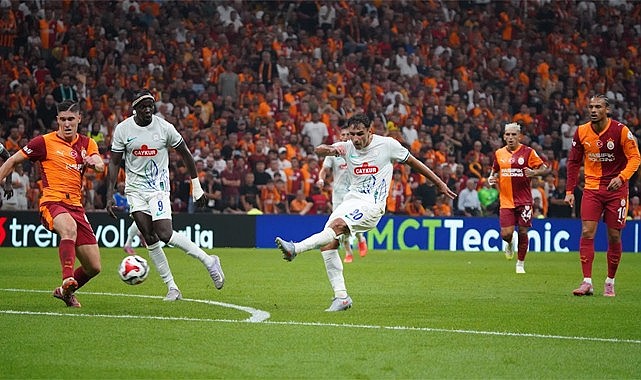 Çaykur Rizespor Galatasaray'a 3-1 yenildi