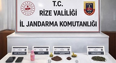 Pazar'da Jandarmadan Uyuşturucu Operasyonu