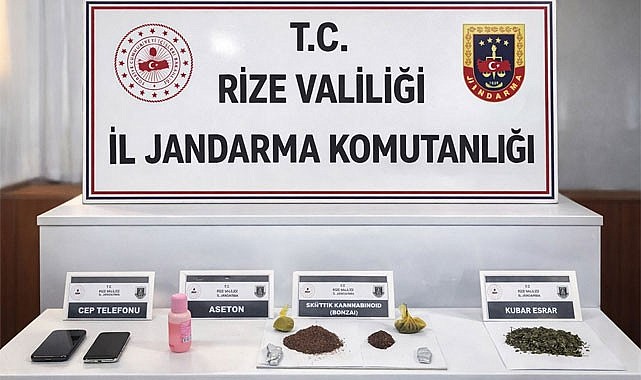 Pazar'da Jandarmadan Uyuşturucu Operasyonu
