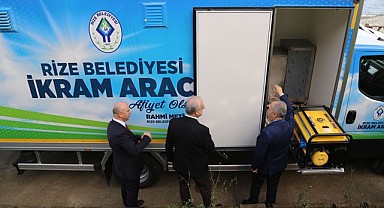 Rize Belediyesi’nin Yeni Mobil İkram Aracı görücüye çıktı