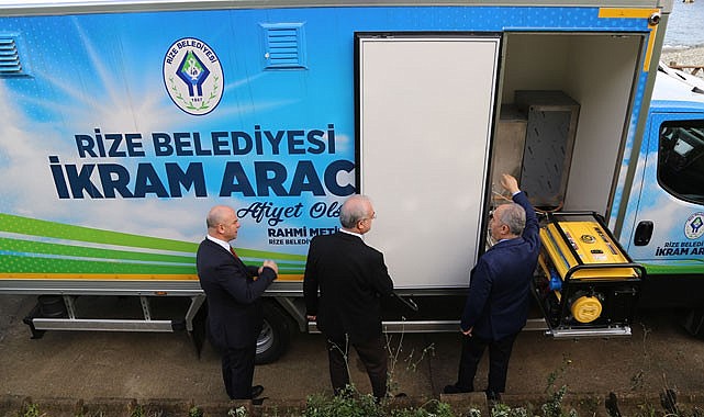 Rize Belediyesi’nin Yeni Mobil İkram Aracı görücüye çıktı