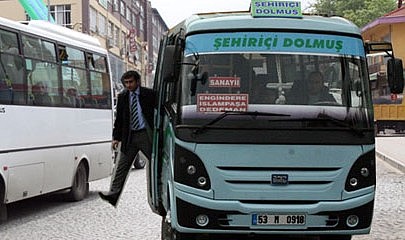 Rize'de dolmuş üretlerine zam geliyor