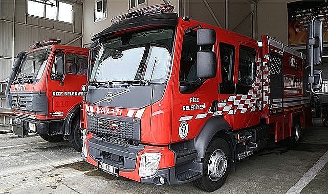 Rize İtfaiyesi araç filosunu güçlendirmeye devam ediyor