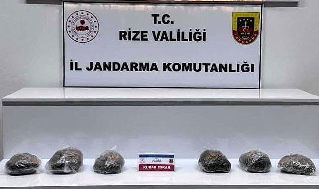 Rize'de Jandarmadan Uyuşturucu Darbesi: Araçta Yakalandı