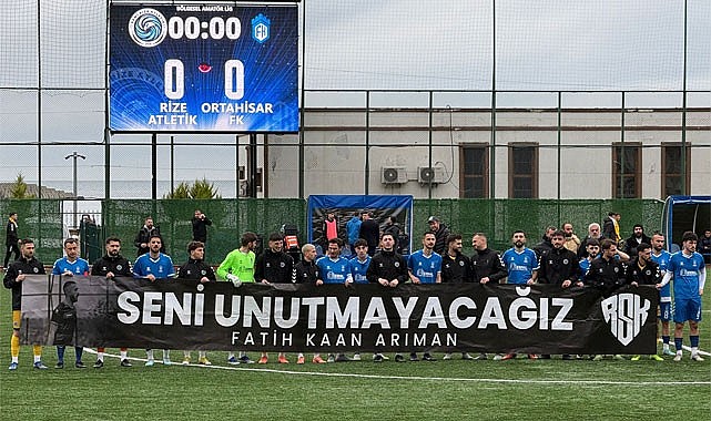 Rize Atletik'ten hem Vefa hem Zafer: Fatih Kaan Arıman unutulmadı